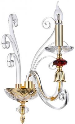 Бра Crystal Lux Catarina AP1 Gold/Transparent-Cognac