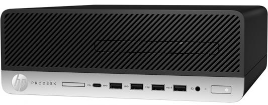 Системный блок HP ProDesk 600 G3 i5-7500 3.4GHz 8Gb 1Tb DVD-RW Win10Pro клавиатура мышь серебристо-черный 1HK37EA