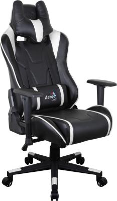 Кресло компьютерное игровое Aerocool AC220 AIR-BW  черно-белое с перфорацией 4713105968422