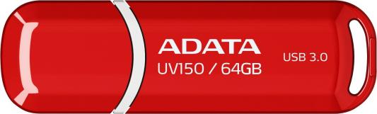 Флешка 64Gb A-Data UV150 USB 3.1 красный AUV150-64G-RRD