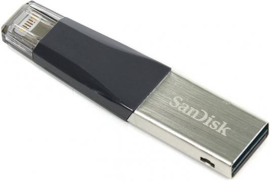 Флешка USB 32Gb SanDisk iXpand Mini SDIX40N-032G-GN6NN серебристый