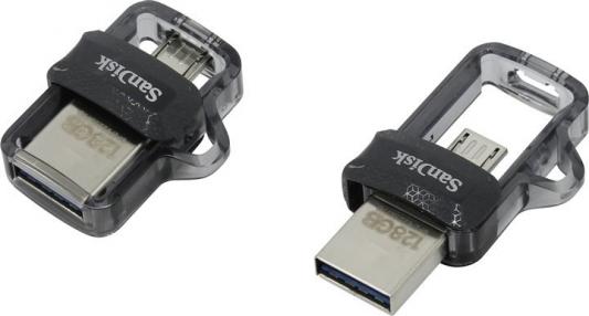 Флешка 128Gb SanDisk SDDD3-128G-G46 USB 3.1 microUSB черный