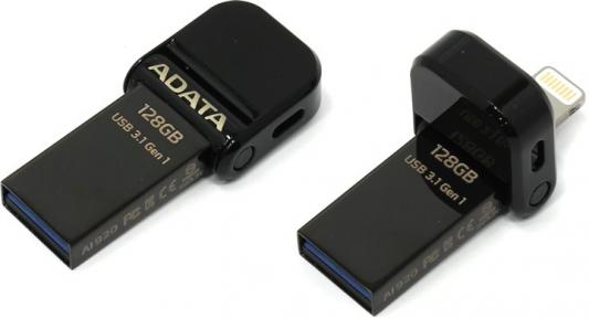 Флешка USB 128Gb A-Data AI920 USB 3.1/Lightning AAI920-128G-CBK черный