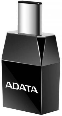 Переходник Type-C A-Data ACAF3PL-ADP-RBK плоский черный