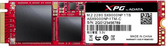 Твердотельный накопитель SSD M.2 1Tb A-Data SX9000 Read 2800Mb/s Write 1450Mb/s PCI-E ASX9000NP-1TM-C