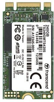 Твердотельный накопитель SSD M.2 240 Gb Transcend MTS420 Read 560Mb/s Write 500Mb/s TLC TS240GMTS420S