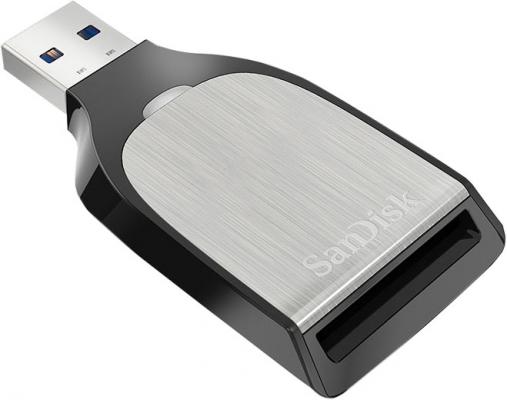 Картридер внешний USB 3.0 SanDisk Extreme Pro черный серебристый SDDR-399-G46