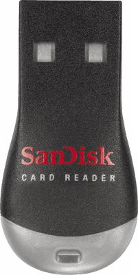Картридер внешний USB 2.0 SanDisk черный SDDR-121-G35