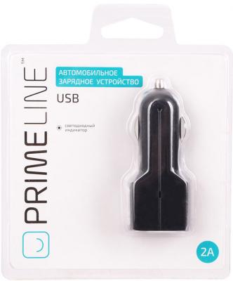 Автомобильное зарядное устройство Prime Line 2210 USB 2.1A черный