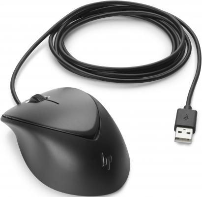Мышь проводная HP Premium чёрный USB