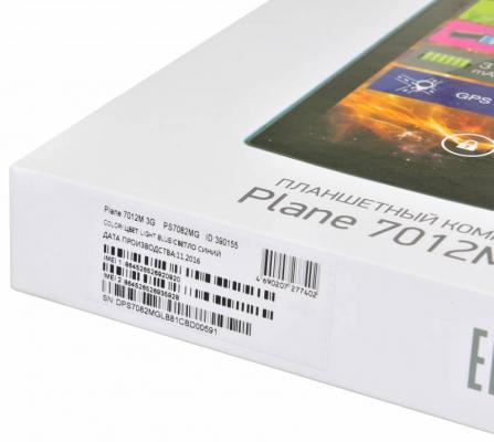 Планшет Digma Plane 7012M 3G 7" 8Gb голубой черный Wi-Fi Bluetooth 3G Android PS7082MG