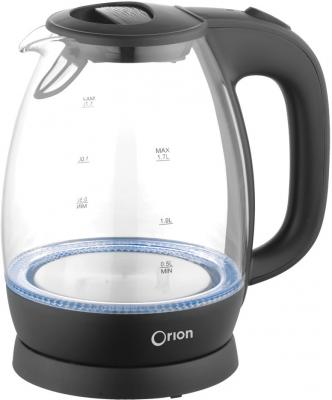 Чайник Orion ЧЭ-С03-1.7Л 2200 Вт прозрачный чёрный 1.7 л пластик/стекло