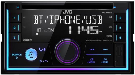 Автомагнитола JVC KW-R930BT USB MP3 FM RDS 2DIN 4x50Вт черный