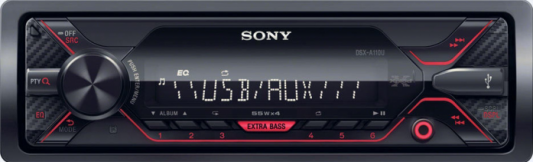 Автомагнитола SONY DSX-A110U USB MP3 FM RDS 1DIN 4x55Вт черный