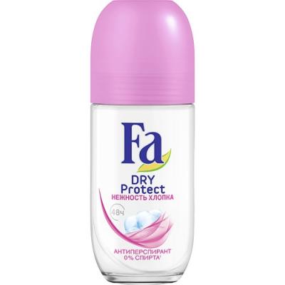 Дезодорант-антиперспирант Fa "Dry Protect - Нежность хлопка" 50 мл