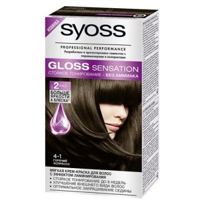 SYOSS Gloss Sensation Краска для волос 4-1 Горячий эспрессо 115 мл