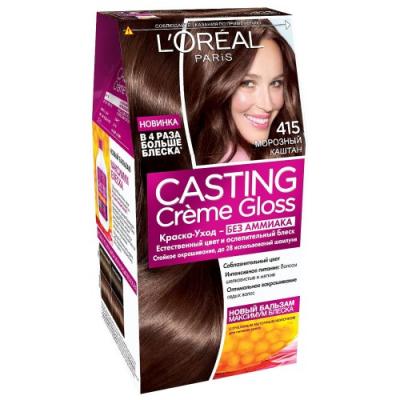LOREAL CASTING CREME GLOSS Крем-краска для волос тон 415 морозный каштан