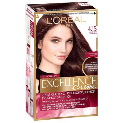 LOREAL EXCELLENCE Краска для волос тон 4.15 Морозный шоколад