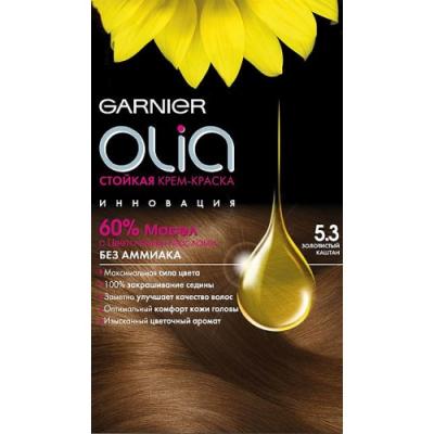 GARNIER Краска для волос OLIA 5.3 Золотистый каштан