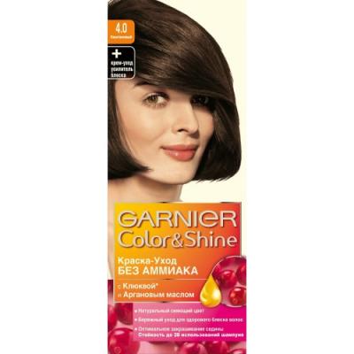 GARNIER Краска для волос COLOR&SHINE 4.0 Каштановый