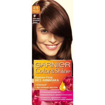 GARNIER Краска для волос COLOR&SHINE 4.15 Морозный Каштан