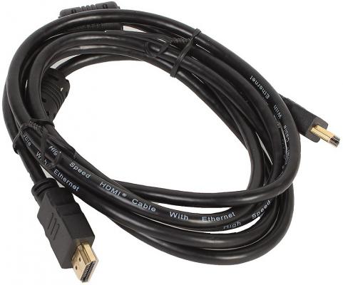 Кабель HDMI 2м VCOM Telecom TCG200F-2M круглый черный