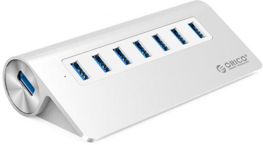 Концентратор USB 3.0 Orico M3H7-V1-EU-SV 7 x USB 3.0 серебристый