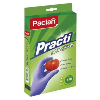 Перчатки PACLAN Practi нитриловые размер М 10шт 407710