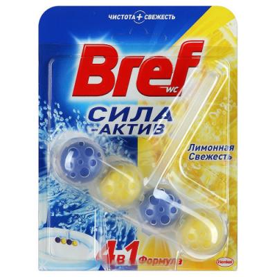 BREF Сила Актив Блок туалетный Лимонная свежесть 50г