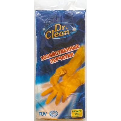 Др.Клин Хозяйственные резиновые перчатки оранжевые Размер XL