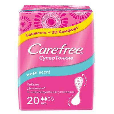 Салфетки Carefree Fresh scent ароматизированная 20 шт 10519