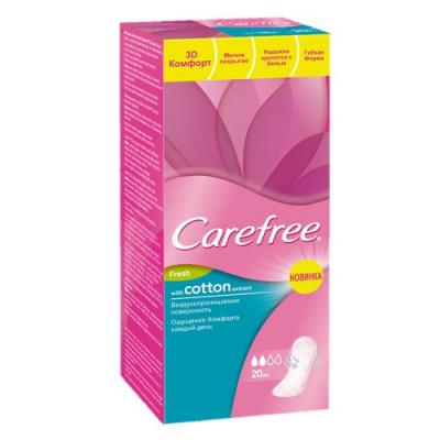 Салфетки Carefree Cotton Fresh ароматизированная 20 шт 38346/80681