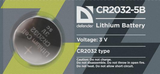 Батарейки Defender 56201 CR2032 5 шт