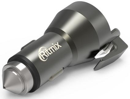 Автомобильное зарядное устройство Ritmix RM-2429DC 2 х USB 1/2.4 А черный