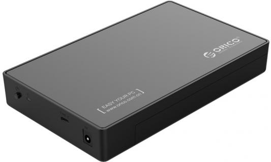 Внешний контейнер для HDD 3.5" SATA Orico 3588C3-BK USB 3.0 Type C черный