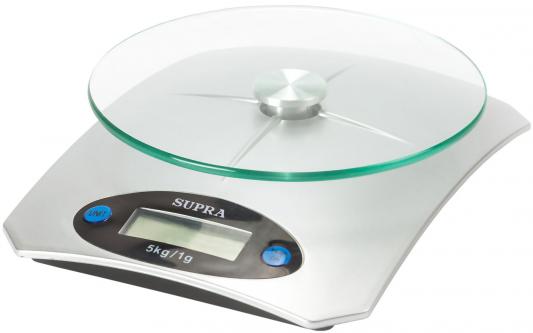 Весы кухонные Supra BSS-4041 серебристый