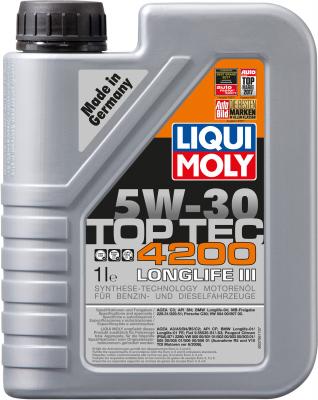 НС-синтетическое моторное масло LiquiMoly Top Tec 4200 5W30 1 л 7660