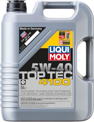 НС-синтетическое моторное масло LiquiMoly Top Tec 4100 5W40 5 л 7501