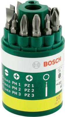 Набор бит Bosch 9шт + универсальный держатель 2607019454