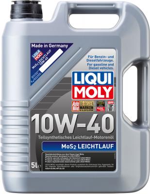 Полусинтетическое моторное масло LiquiMoly MoS2 Leichtlauf 10W40 5 л 1931