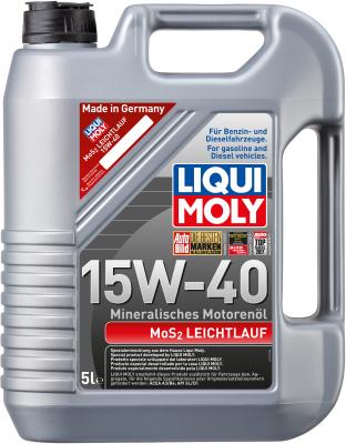 Минеральное моторное масло LiquiMoly MoS2 Leichtlauf 15W40 5 л 1933