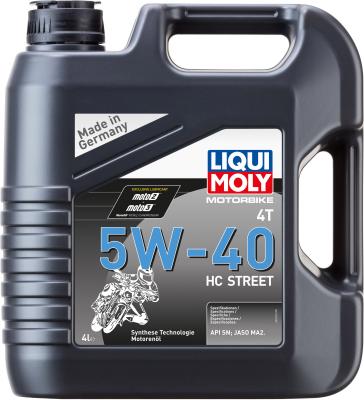 НС-синтетическое моторное масло LiquiMoly Motorbike 4T HC Street 5W40 4 л 20751