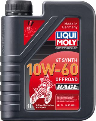 Cинтетическое моторное масло LiquiMoly Motorbike 4T Synth Offroad Race 10W60 1 л 3053