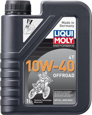 НС-синтетическое моторное масло LiquiMoly Motorbike 4T Offroad 10W40 1 л 3055