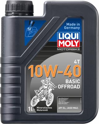 Минеральное моторное масло LiquiMoly Motorbike 4T Basic Offroad 10W40 1 л 3059
