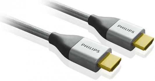 Кабель HDMI 1.8м Philips SWV3452S/10 круглый серый