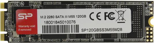 Твердотельный накопитель SSD M.2 128 Gb Silicon Power M55 Read 560Mb/s Write 530Mb/s TLC SP120GBSS3M55M28