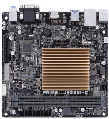 Материнская плата ASUS PRIME J3355I-C с процессором Intel 2xDDR3 1xPCI-E 4x 2 mini-ITX Retail