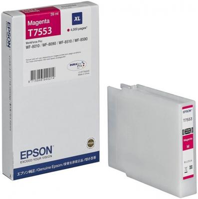 Картридж Epson C13T755340 для Epson WF-8090/8590 пурпурный