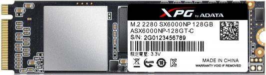 Твердотельный накопитель SSD M.2 128 Gb A-Data ASX6000NP-128GT-C Read 730Mb/s Write 660Mb/s 3D NAND TLC